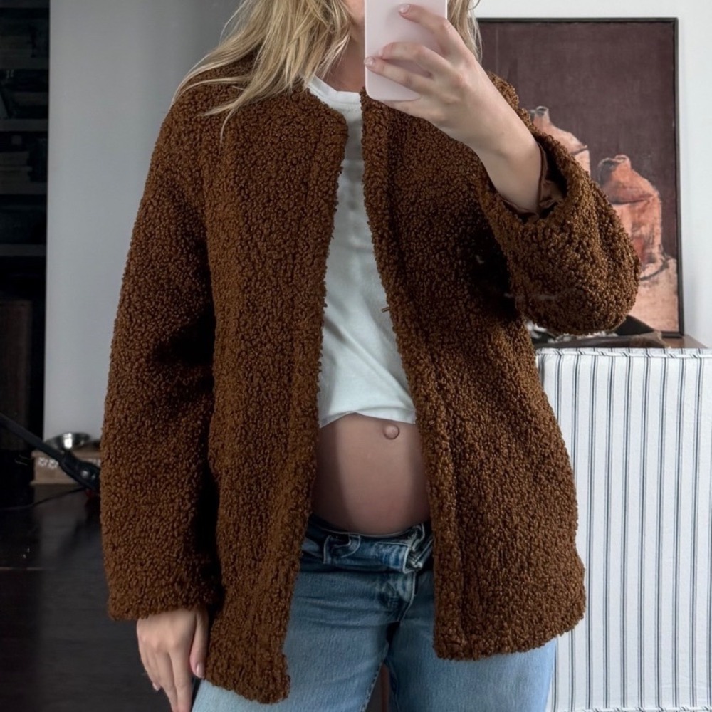Max‎ Studio Teddy Boucle Open Jacket